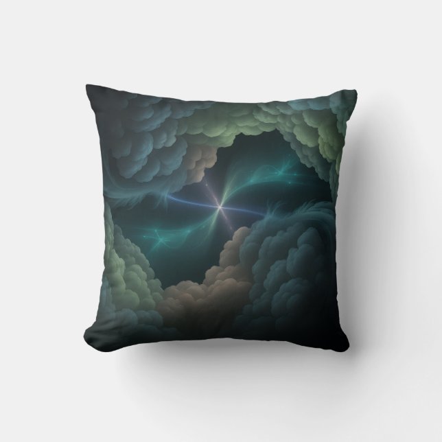 Cosmic Abstract Throw Pillow Kudde (Framsida)