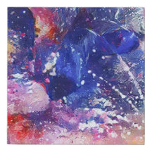 Cosmic Abstrakt Cat Dreamscape