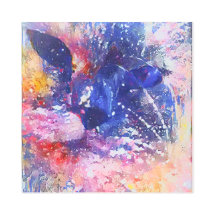 Cosmic Abstrakt Cat Dreamscape