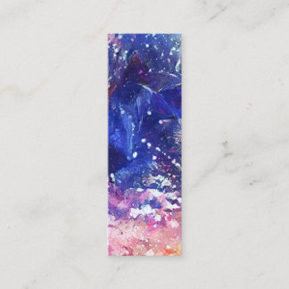 Cosmic Abstrakt Cat Dreamscape Bookmark Mini Visitkort