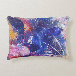 Cosmic Abstrakt Cat Dreamscape Prydnadskudde