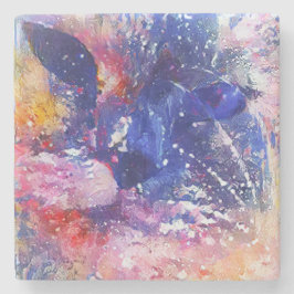 Cosmic Abstrakt Cat Dreamscape Stenunderlägg