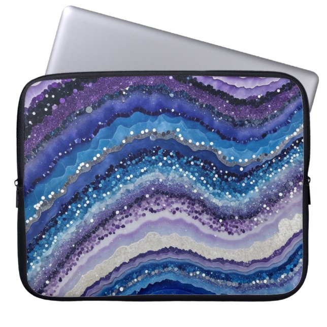 Cosmic Agate Vågar Laptop Fodral (Framsidan)