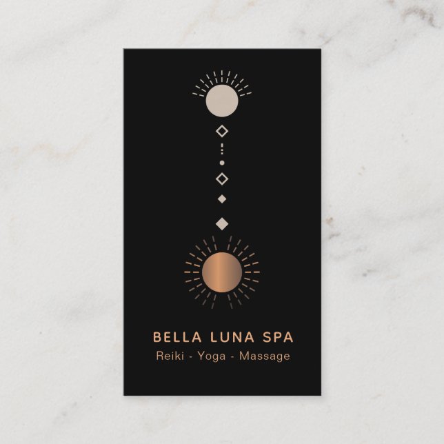 *~* Cosmic Alchemy Universe Shaman Sol Totem Visitkort (Framsida)