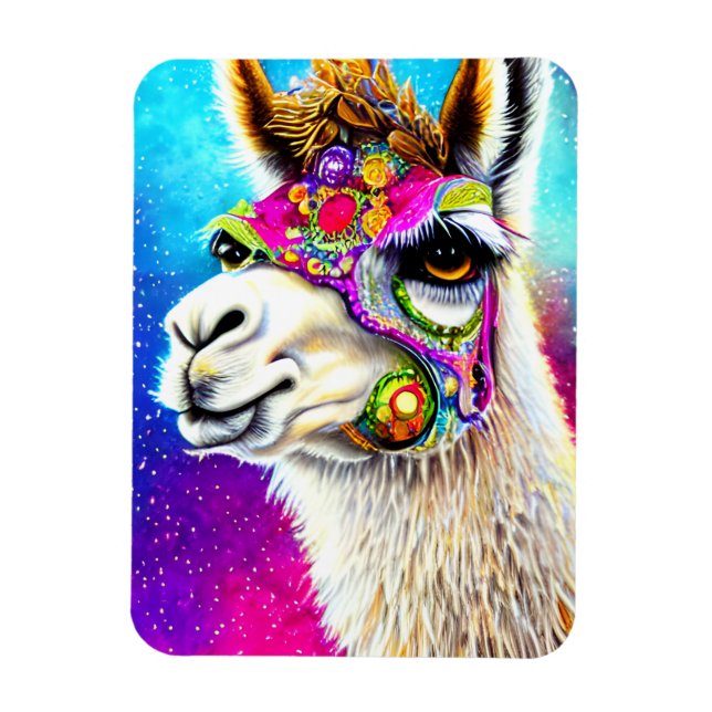 Cosmic Alpaca Magnet (Vertikal)