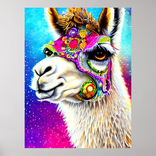 Cosmic Alpaca Poster (Framsidan)