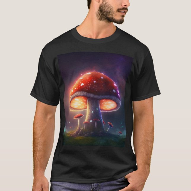 Cosmic Amanita Muscaria unisex T Shirt (Framsida)