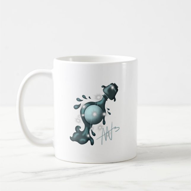 Cosmic Aquarius Uranus Zodiac Kaffemugg (Vänster)
