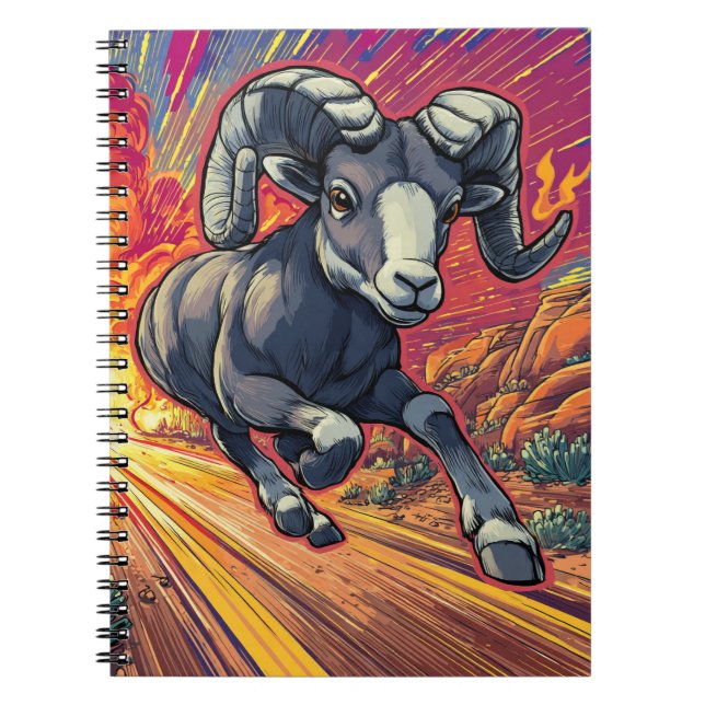 Cosmic Aries Ram bärbar dator Anteckningsbok (Framsidan)