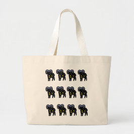 Cosmic Aries Ram Tote – Bold Zodiac Energy Gift Jumbo Tygkasse