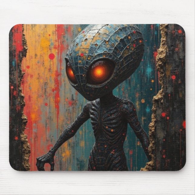 Cosmic Avenger med Red Ögon Musmatta (Framsidan)