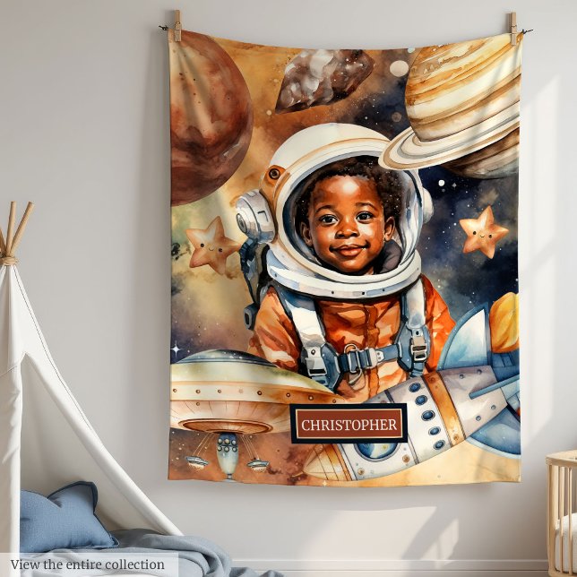Cosmic Äventyr Blanket Gift for Young Astronauts Fleecefilt (Cosmic Adventure Blanket Gift for Young Astronauts)