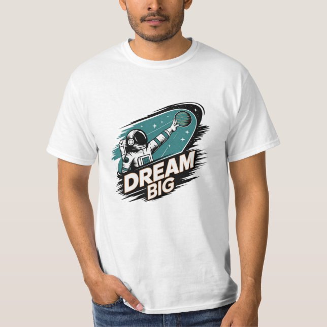 Cosmic Äventyr med Astronaut Graphics T Shirt (Framsida)