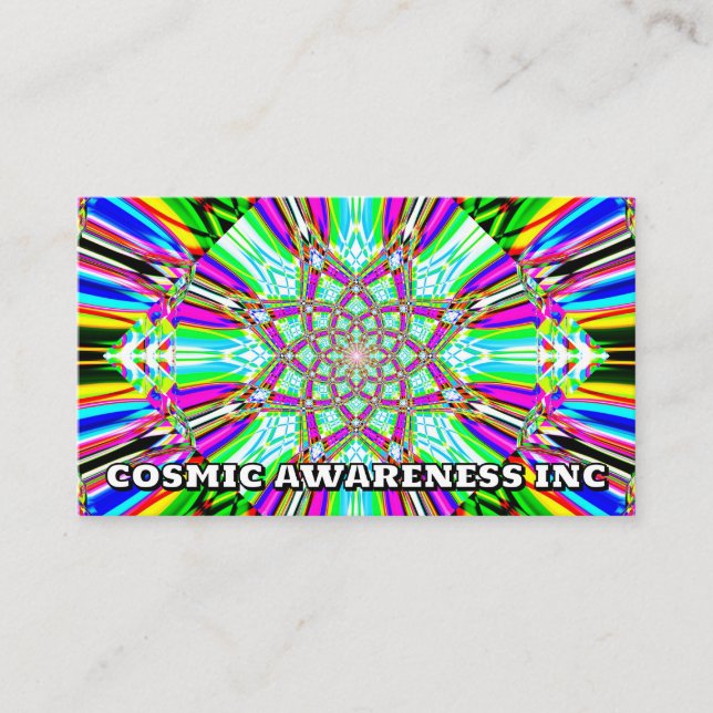 COSMIC AWARENESS INC - (du kan ändra ord) Visitkort (Framsida)