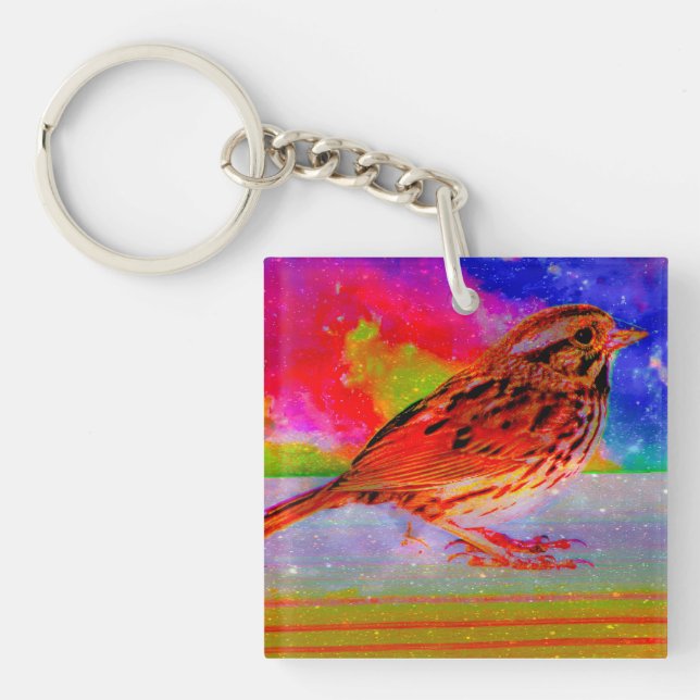 Cosmic Bird Dreamscape Art Skriv ut" (Framsidan)