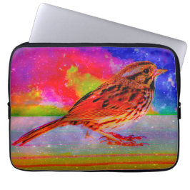 Cosmic Bird Dreamscape Art Skriv ut" Laptop Fodral