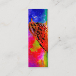 Cosmic Bird Dreamscape Bookmark Mini Visitkort