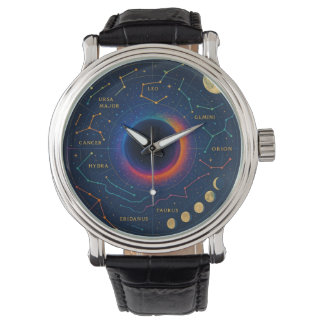 Cosmic Black Hål & Constellations Art - Celestial Armbandsur