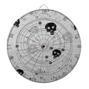 Cosmic Black Skull Mönster Darttavla