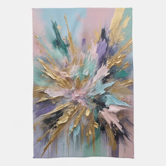 Cosmic Bloom Kökshandduk (Vertikal)