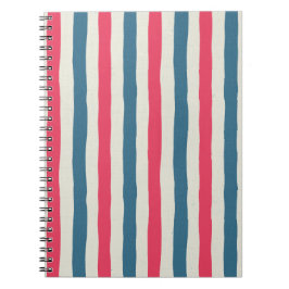 Cosmic Bloom Stripes Anteckningsbok