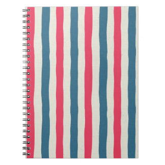 Cosmic Bloom Stripes Anteckningsbok