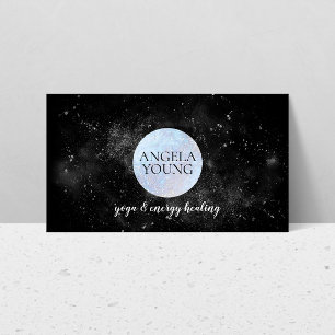 Cosmic Blue Måne Yoga, Life Coach, Astrologer Visitkort