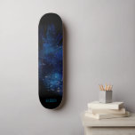 *~* Cosmic Boho Midnight Himlar Pastel Feather Mini Skateboard Bräda 18,5 Cm<br><div class="desc">* Energetiskt utökat Magic Mystical Cosmic Celestial Bohemian Gypsy Rustic Supersnabb mörk Midnight Navy Blue Watercolor himlar bakgrund och gnistiskt kosmisk ludderdesign. Den magiska vibens ludd är mycket lätt och viskig. * Anpassa/anpassa med INITIALER / MONOGRAM eller NAMN. Använda även designern att spela med teckensnittet och färg osv. ** Feaderns...</div>