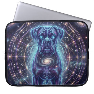 Cosmic Boxer Dog Zodiac Cyber Galaxy 15 Inch Laptop Fodral