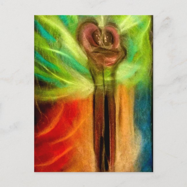 Cosmic bröllop vykort (Framsida)