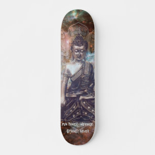 Cosmic Buddhas Cadence Code "Aldrig Panic" 7'3/4" Mini Skateboard Bräda 18,5 Cm