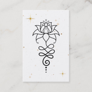 *~* Cosmic Buddhist Nirvana Helig Geometry Lotus Visitkort