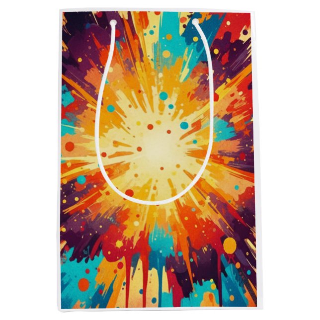 Cosmic Burst Abstract Splatter Art (Framsidan)