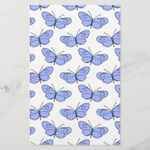Cosmic Butterfly Mönster Brevpapper