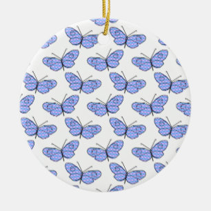 Cosmic Butterfly Mönster Julgransprydnad Keramik