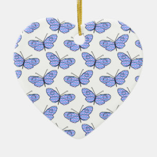Cosmic Butterfly Mönster Julgransprydnad Keramik