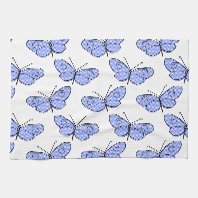 Cosmic Butterfly Mönster Kökshandduk (Horisontell)