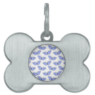 Cosmic Butterfly Mönster Namnbricka Husdjur