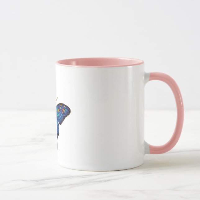 Cosmic Butterfly Mugg - Vibrant Galaxy Art (Höger)