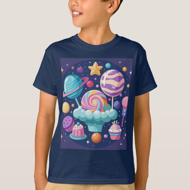 Cosmic Candy Wonderland T Shirt (Framsida)