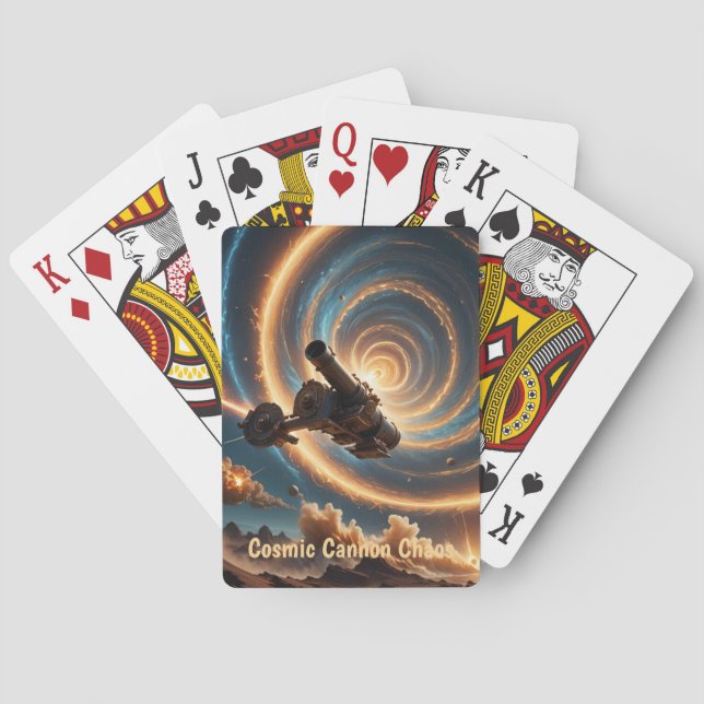Cosmic Cannon Chaos Casinokort (Baksidan)