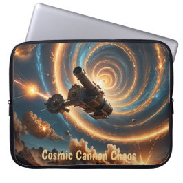 Cosmic Cannon Chaos Laptop Fodral