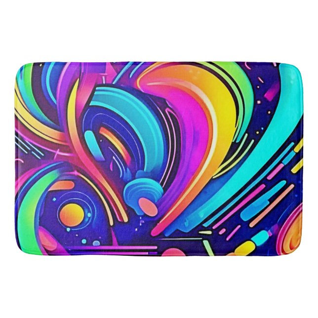 Cosmic Canvas: Ett universitet i Färg Badrumsmatta (Framsidan)