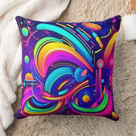 Cosmic Canvas: Ett universitet i Färg Kudde