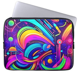 Cosmic Canvas: Ett universitet i Färg Laptop Fodral