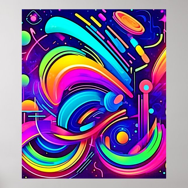 Cosmic Canvas: Ett universitet i Färg Poster (Framsidan)