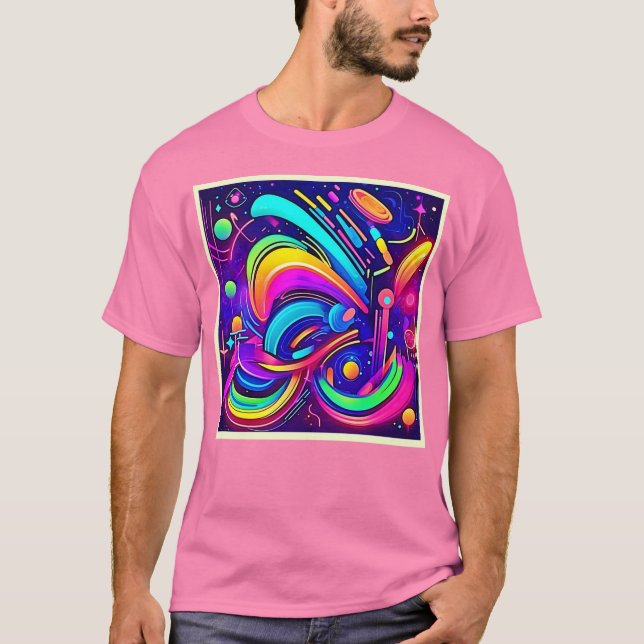 Cosmic Canvas: Ett universitet i Färg T Shirt (Framsida)