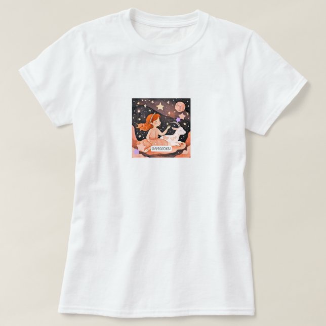 Cosmic Capricorn T-Shirt (Design framsida)