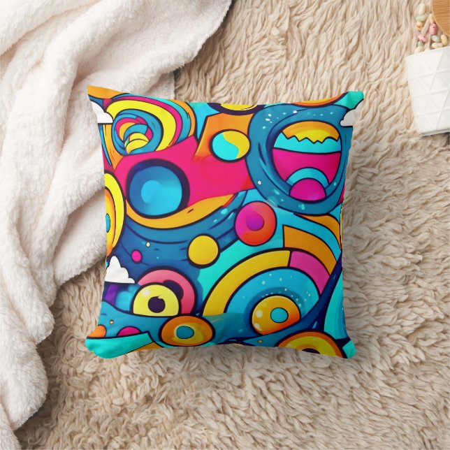 Cosmic Carnival Art Kudde (Filt)