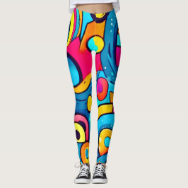 Cosmic Carnival Art Leggings